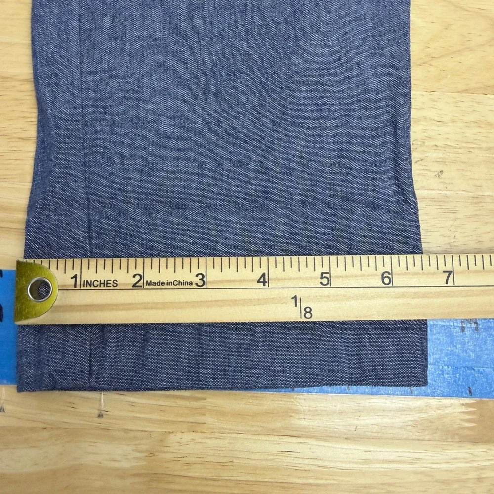 J.Crew Jogger CHAMBRAY Blue Pants Mens 32x30 Cotton Stretch Elastic Waist Casual